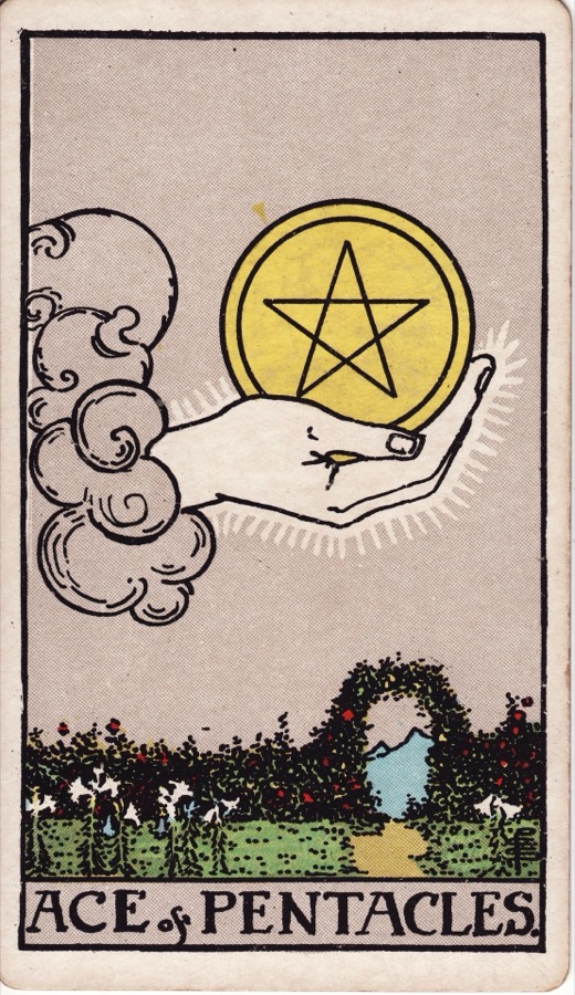 ペンタクルのエース(Ace of Pentacles)